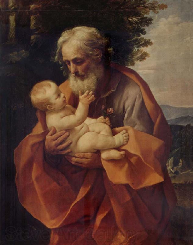 Guido Reni St Joseph with the Infant Christ France oil painting art